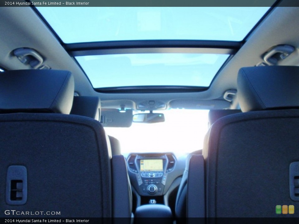 Black Interior Sunroof for the 2014 Hyundai Santa Fe Limited #89740321