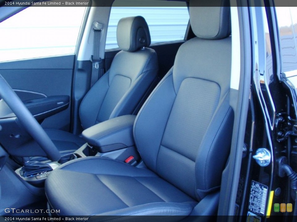Black Interior Front Seat for the 2014 Hyundai Santa Fe Limited #89740453