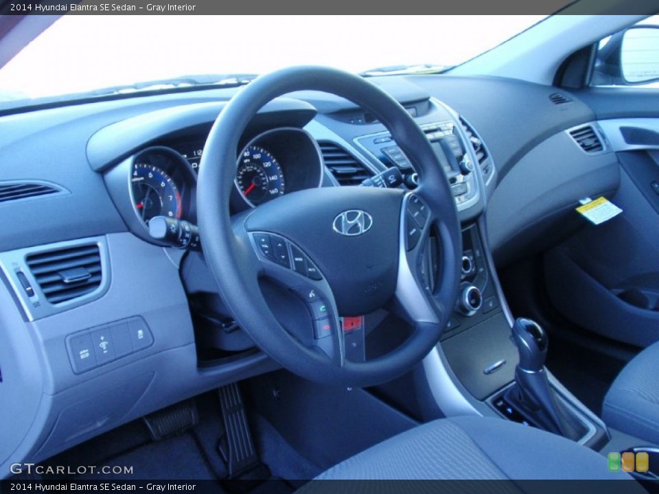 Gray Interior Prime Interior for the 2014 Hyundai Elantra SE Sedan #89741293