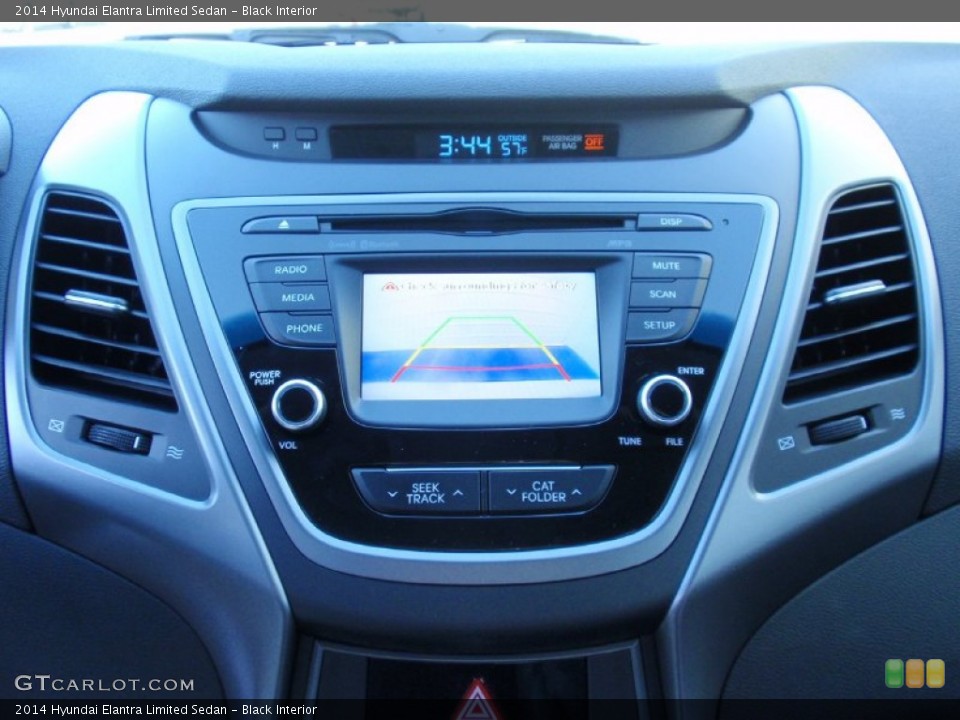 Black Interior Controls for the 2014 Hyundai Elantra Limited Sedan #89742226