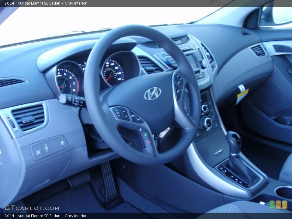 Gray Interior Dashboard for the 2014 Hyundai Elantra SE Sedan #89742952