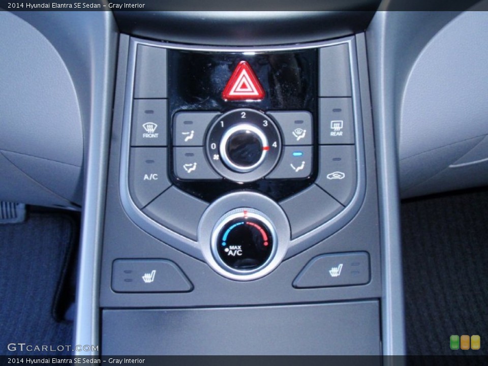 Gray Interior Controls for the 2014 Hyundai Elantra SE Sedan #89743072