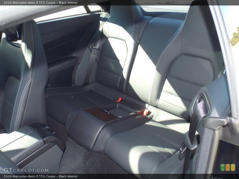 Black Interior Rear Seat for the 2014 Mercedes-Benz E 550 Coupe #89743999