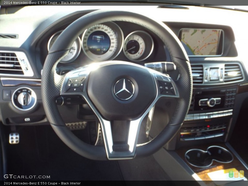Black Interior Steering Wheel for the 2014 Mercedes-Benz E 550 Coupe #89744023