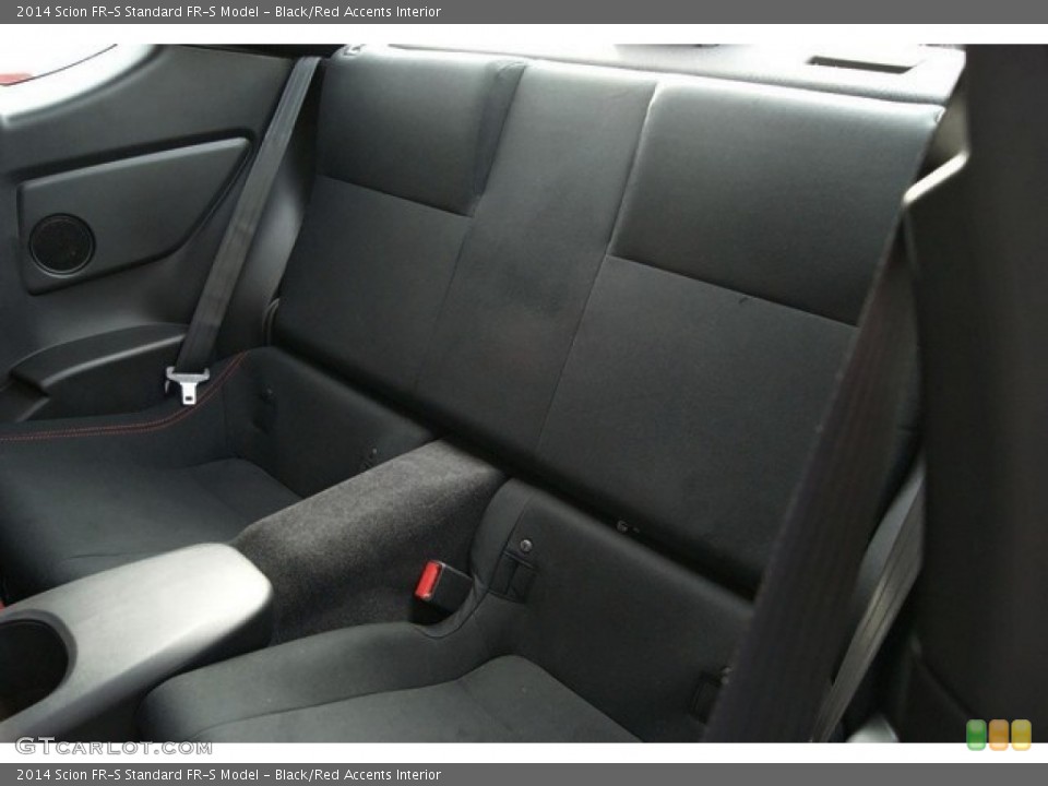Black/Red Accents Interior Rear Seat for the 2014 Scion FR-S  #89744830