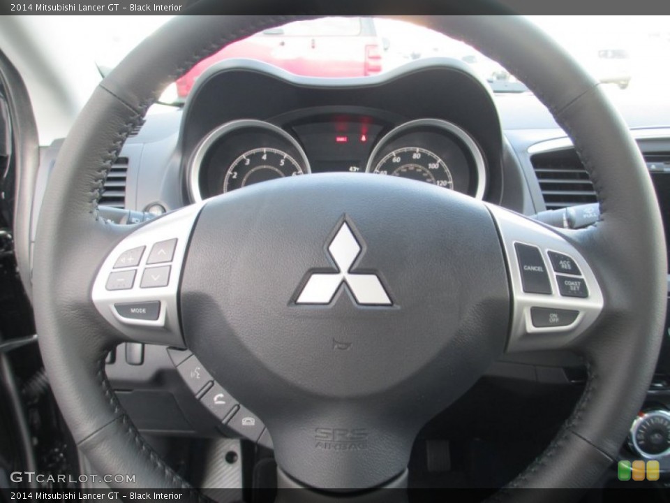 Black Interior Steering Wheel for the 2014 Mitsubishi Lancer GT #89748023