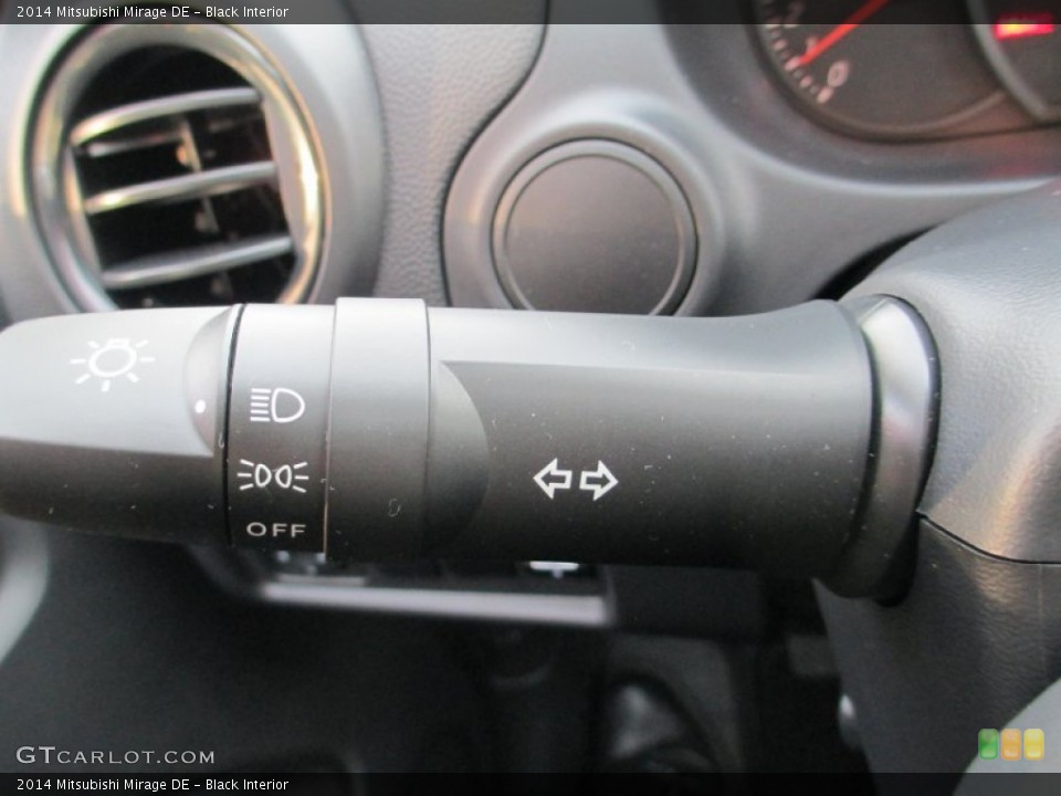 Black Interior Controls for the 2014 Mitsubishi Mirage DE #89748655