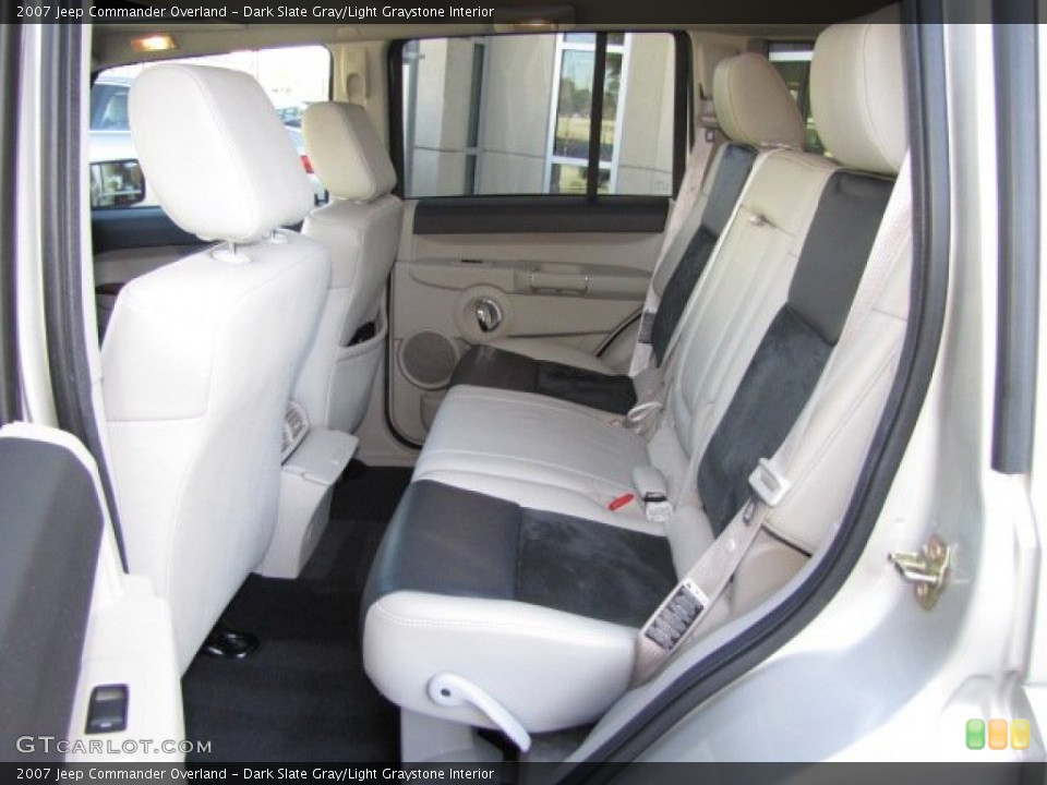 Dark Slate Gray/Light Graystone Interior Rear Seat for the 2007 Jeep Commander Overland #89750629