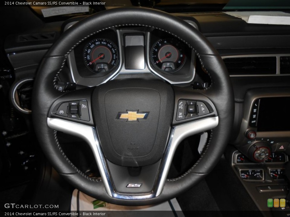 Black Interior Steering Wheel for the 2014 Chevrolet Camaro SS/RS Convertible #89752381