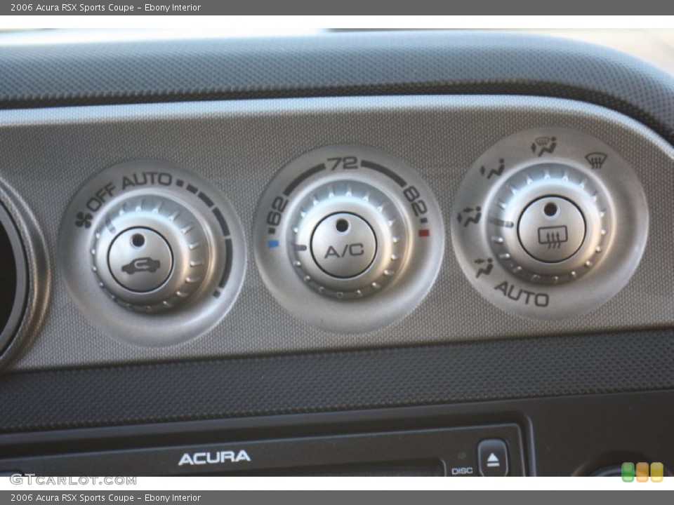 Ebony Interior Controls for the 2006 Acura RSX Sports Coupe #89754277