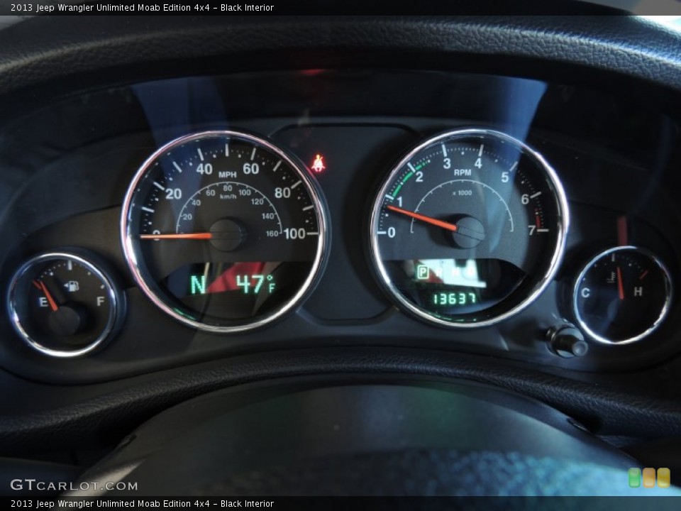 Black Interior Gauges for the 2013 Jeep Wrangler Unlimited Moab Edition 4x4 #89758141