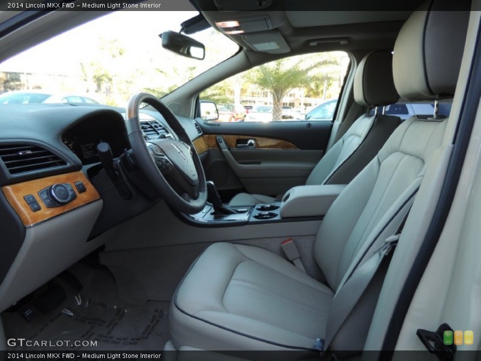 Medium Light Stone Interior Front Seat for the 2014 Lincoln MKX FWD #89759809