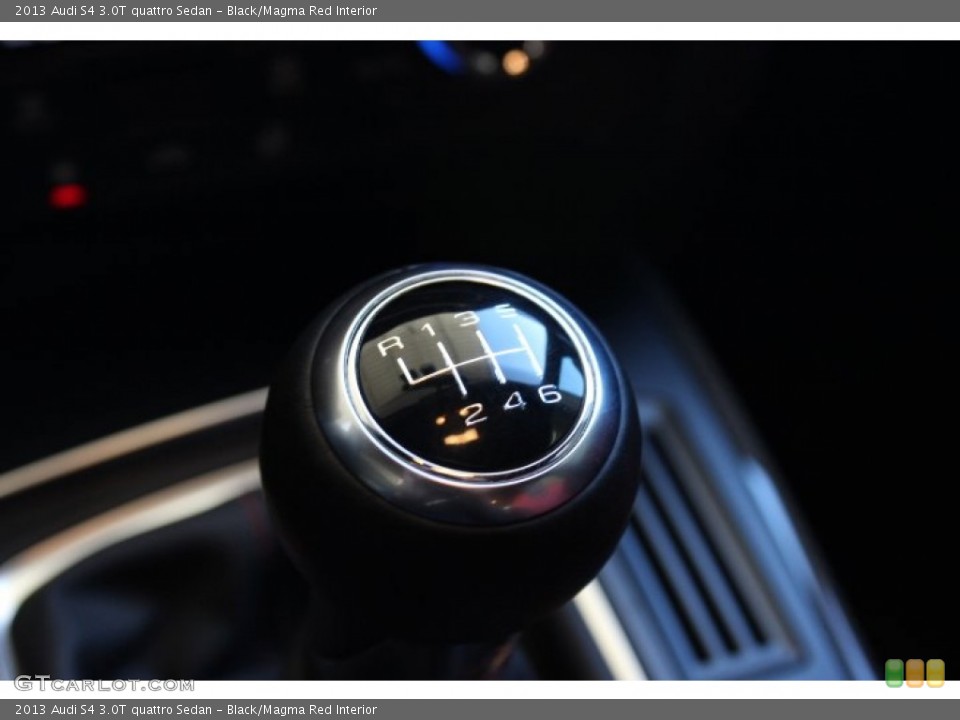 Black/Magma Red Interior Transmission for the 2013 Audi S4 3.0T quattro Sedan #89760994