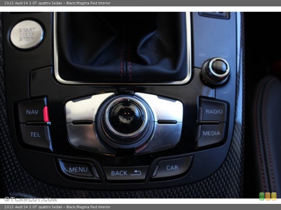 Black/Magma Red Interior Controls for the 2013 Audi S4 3.0T quattro Sedan #89761036