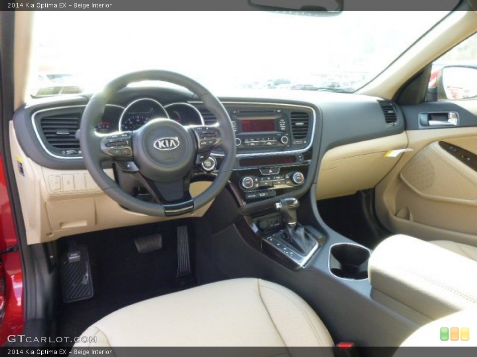 Beige Interior Prime Interior for the 2014 Kia Optima EX #89770706