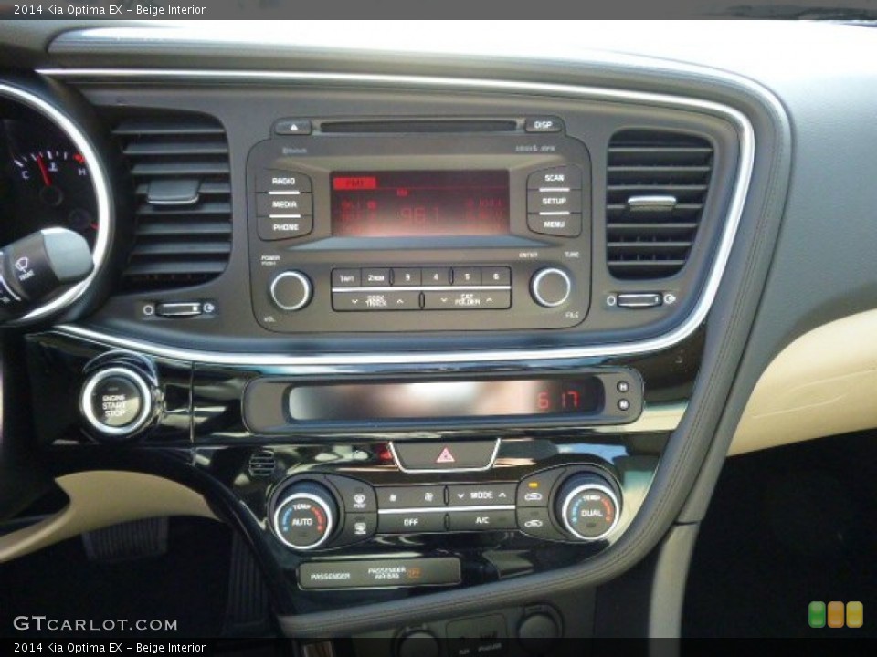 Beige Interior Controls for the 2014 Kia Optima EX #89770757