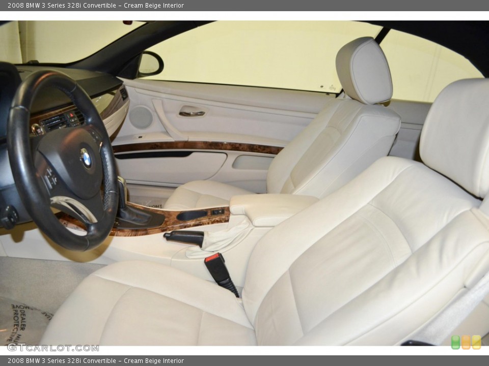 Cream Beige Interior Front Seat for the 2008 BMW 3 Series 328i Convertible #89774000