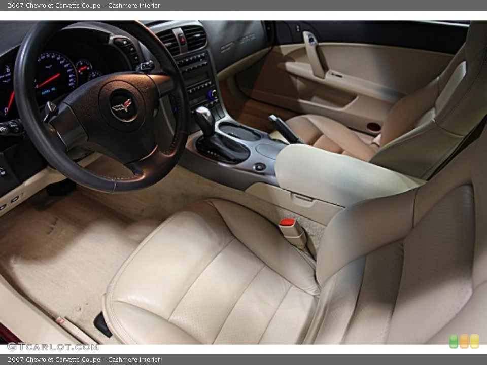 Cashmere Interior Prime Interior for the 2007 Chevrolet Corvette Coupe #89774498