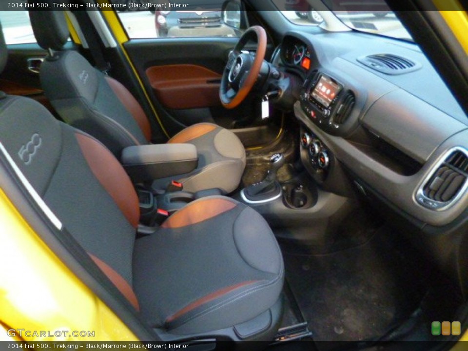 Black/Marrone (Black/Brown) Interior Front Seat for the 2014 Fiat 500L Trekking #89777231