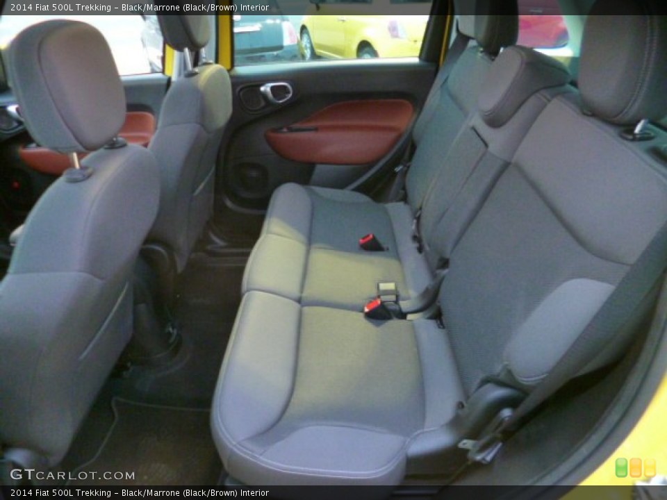 Black/Marrone (Black/Brown) Interior Rear Seat for the 2014 Fiat 500L Trekking #89777288