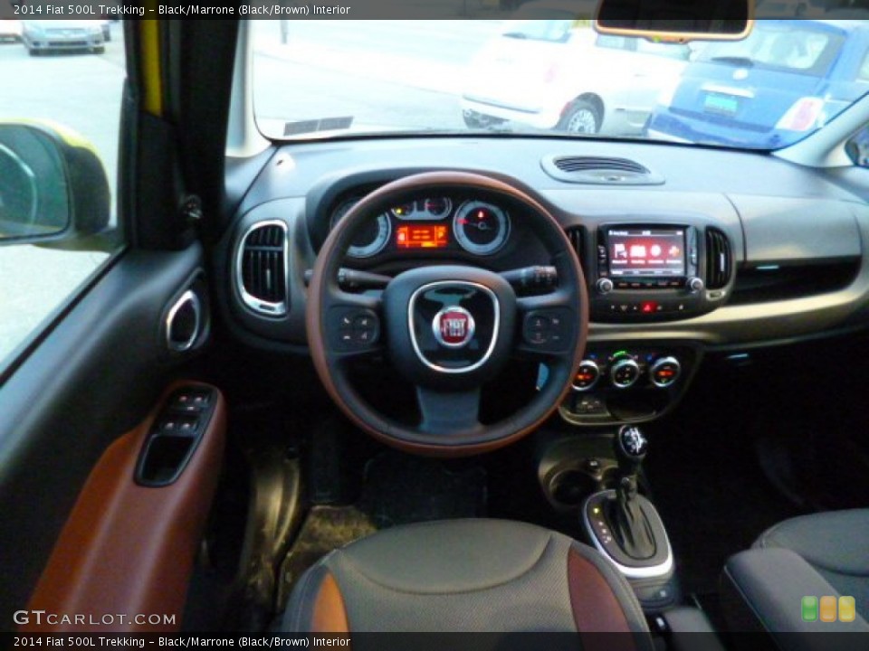 Black/Marrone (Black/Brown) Interior Dashboard for the 2014 Fiat 500L Trekking #89777304