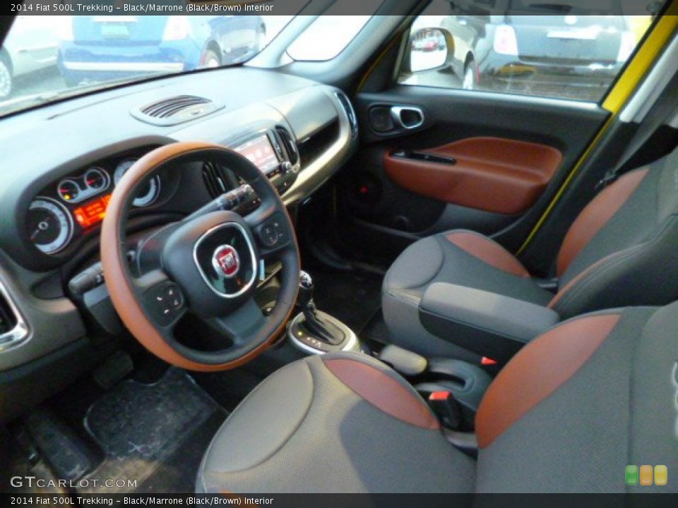 Black/Marrone (Black/Brown) 2014 Fiat 500L Interiors