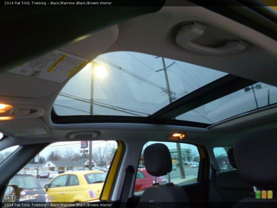 Black/Marrone (Black/Brown) Interior Sunroof for the 2014 Fiat 500L Trekking #89777435