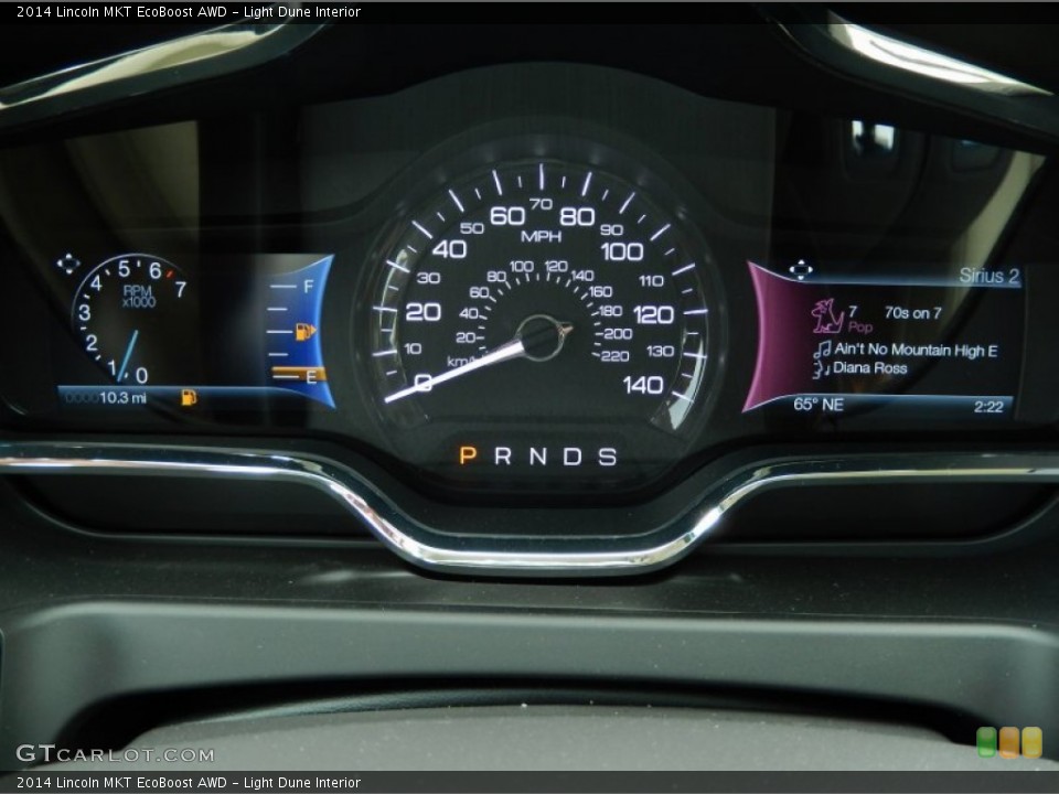 Light Dune Interior Gauges for the 2014 Lincoln MKT EcoBoost AWD #89778422