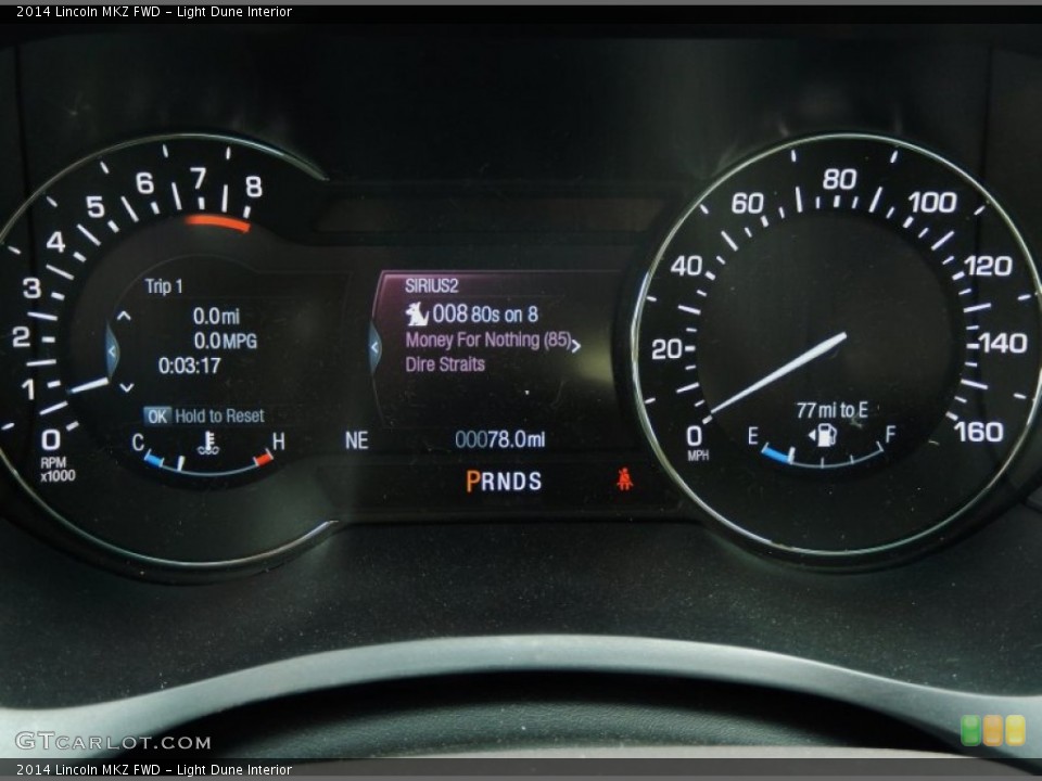 Light Dune Interior Gauges for the 2014 Lincoln MKZ FWD #89778740