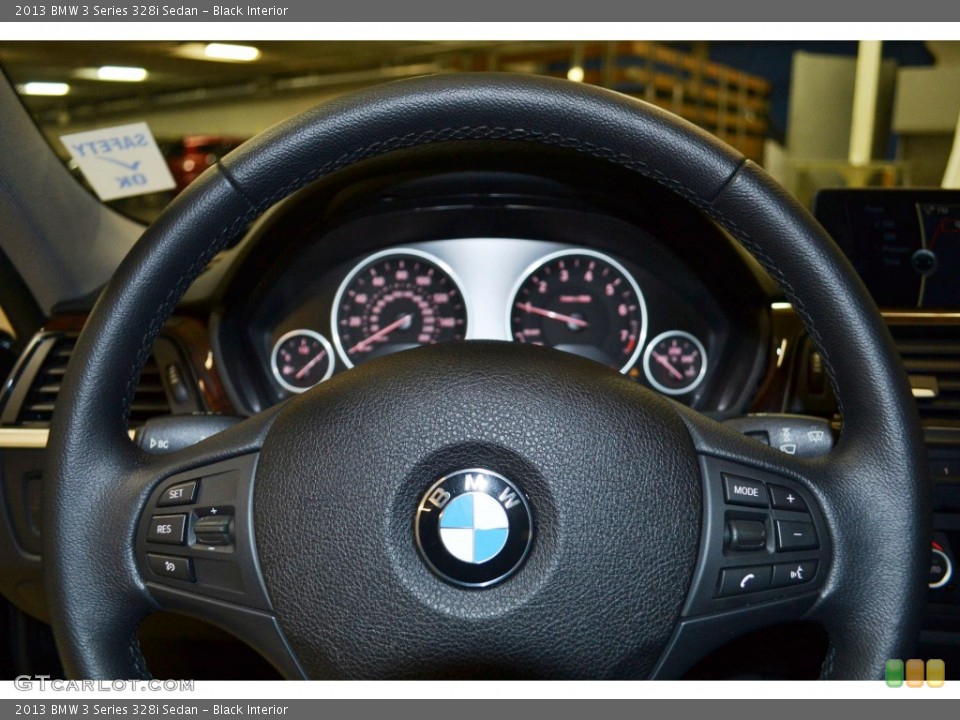 Black Interior Steering Wheel for the 2013 BMW 3 Series 328i Sedan #89779567