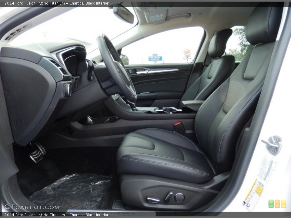 Charcoal Black Interior Front Seat for the 2014 Ford Fusion Hybrid Titanium #89779706