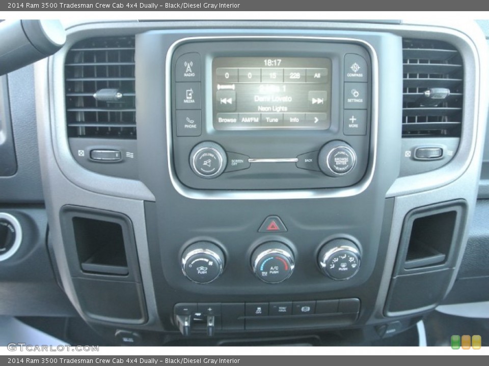 Black/Diesel Gray Interior Controls for the 2014 Ram 3500 Tradesman Crew Cab 4x4 Dually #89781335