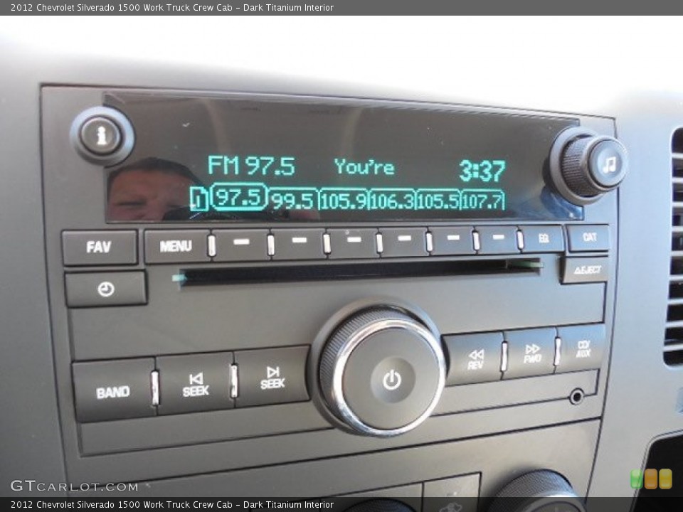 Dark Titanium Interior Audio System for the 2012 Chevrolet Silverado 1500 Work Truck Crew Cab #89784650