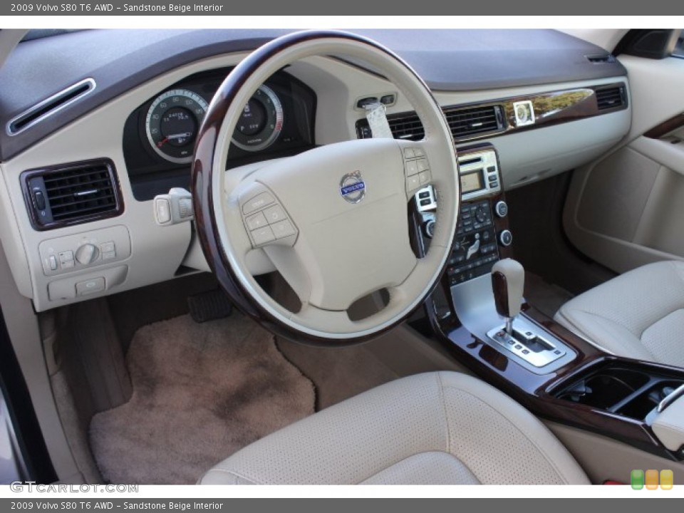 Sandstone Beige 2009 Volvo S80 Interiors