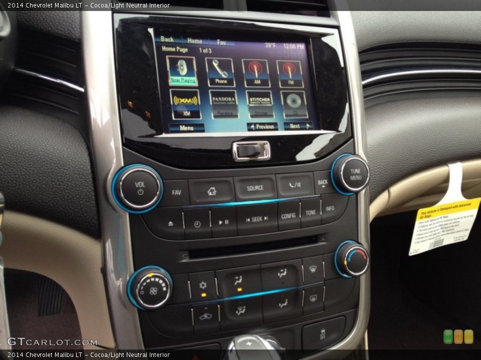 Cocoa/Light Neutral Interior Controls for the 2014 Chevrolet Malibu LT #89794739