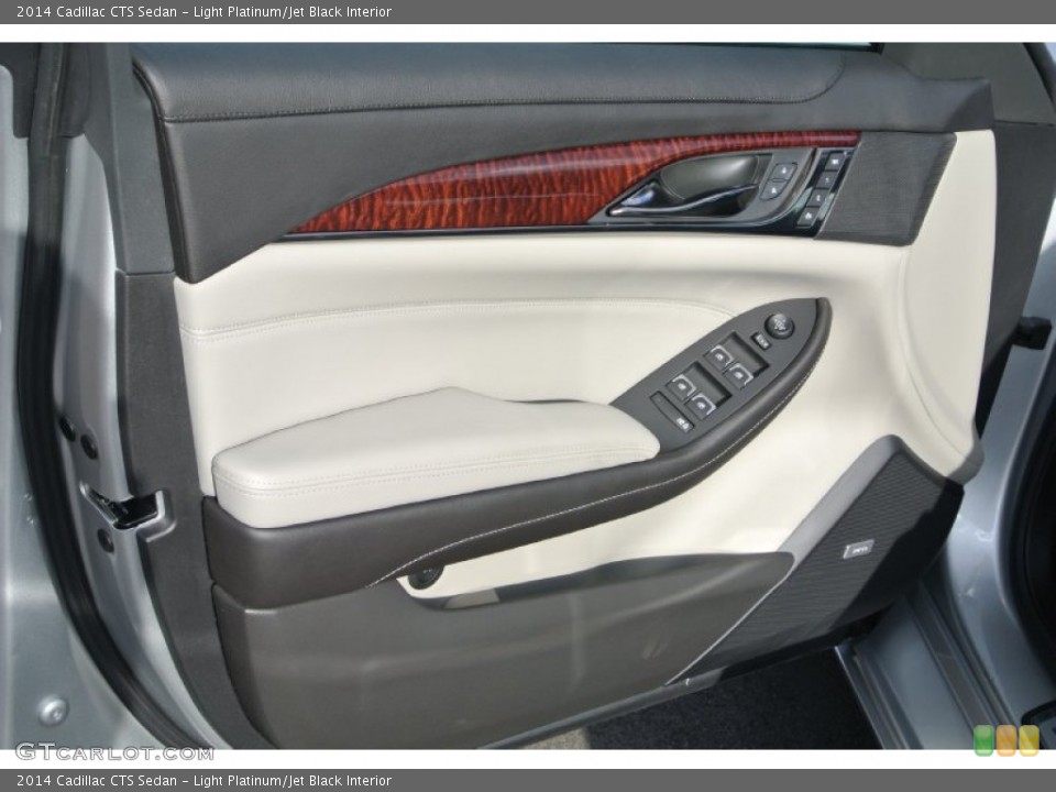 Light Platinum/Jet Black Interior Door Panel for the 2014 Cadillac CTS Sedan #89796986