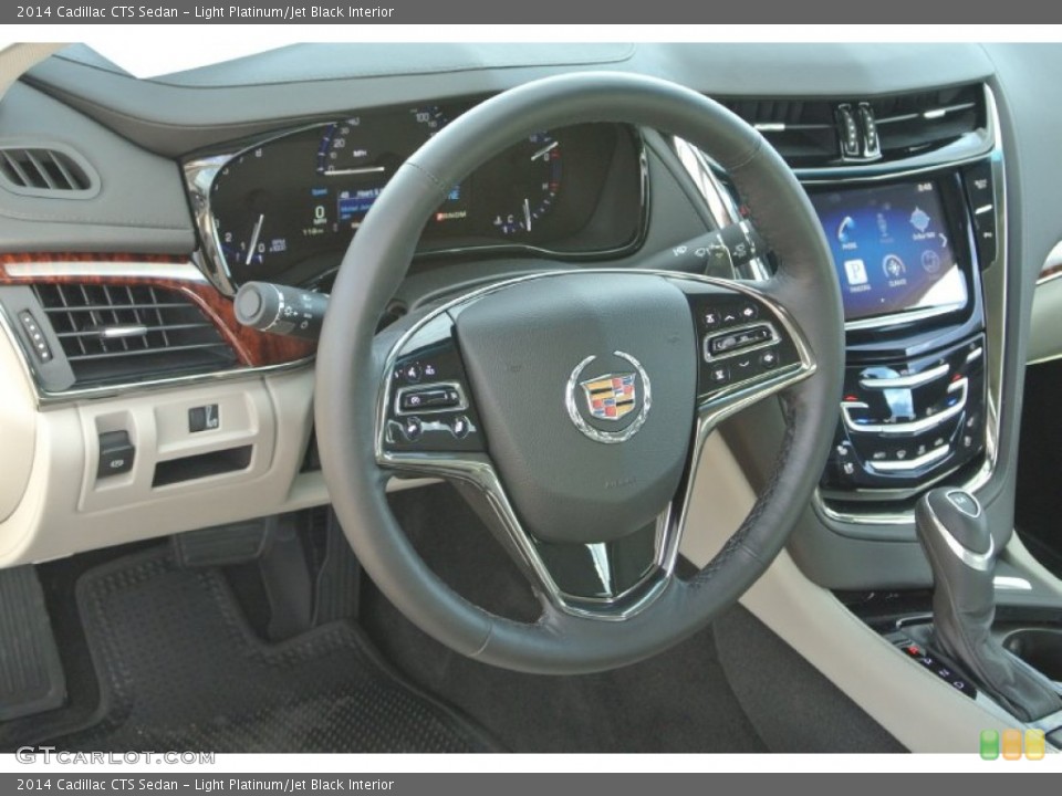 Light Platinum/Jet Black Interior Steering Wheel for the 2014 Cadillac CTS Sedan #89797262