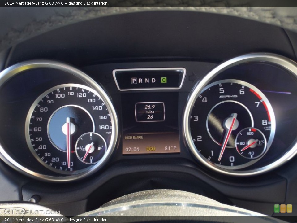 designo Black Interior Gauges for the 2014 Mercedes-Benz G 63 AMG #89797826