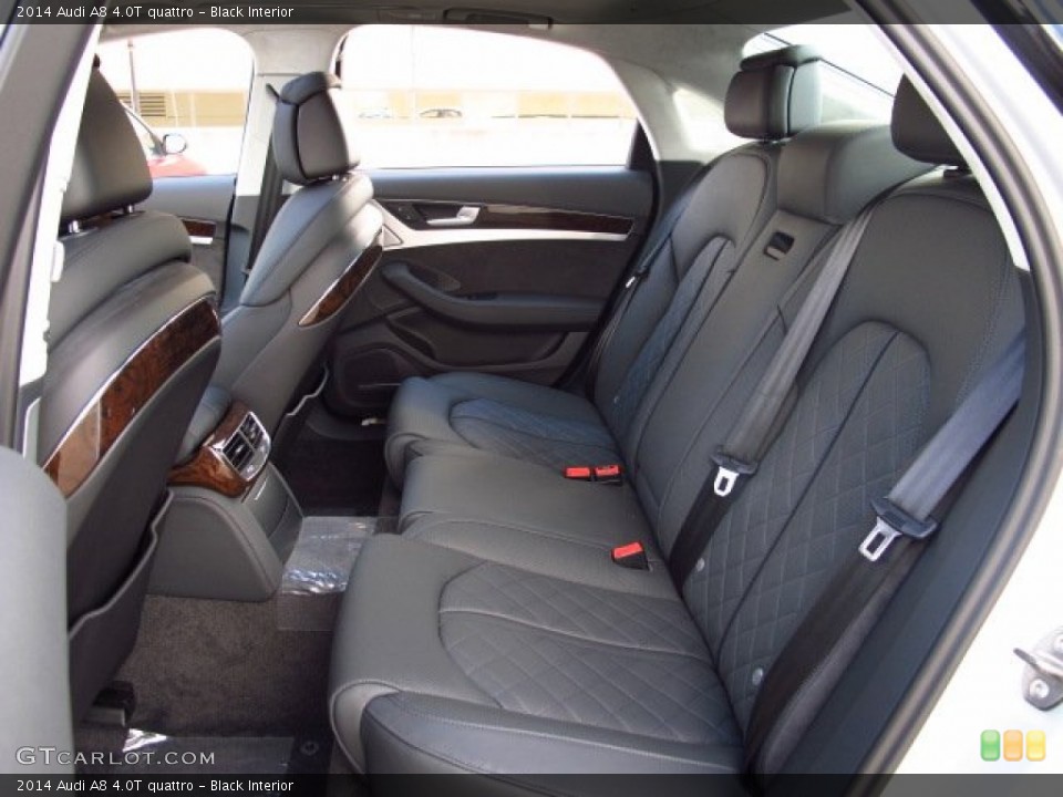 Black Interior Rear Seat for the 2014 Audi A8 4.0T quattro #89798341