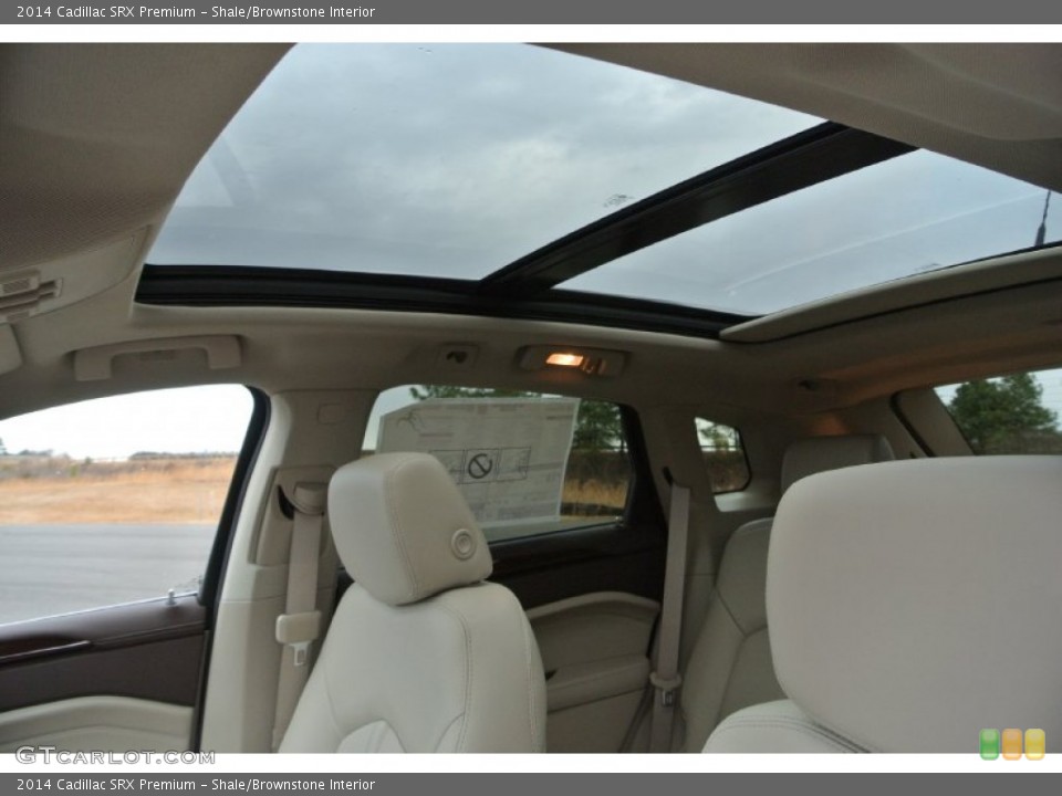 Shale/Brownstone Interior Sunroof for the 2014 Cadillac SRX Premium #89798576