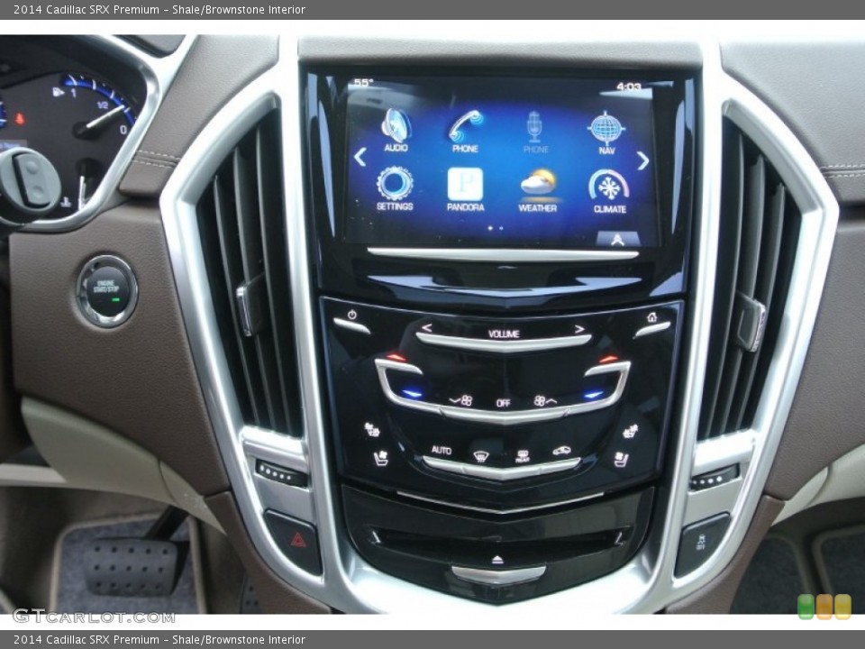 Shale/Brownstone Interior Controls for the 2014 Cadillac SRX Premium #89798621