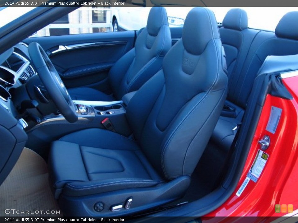 Black Interior Front Seat for the 2014 Audi S5 3.0T Premium Plus quattro Cabriolet #89799668