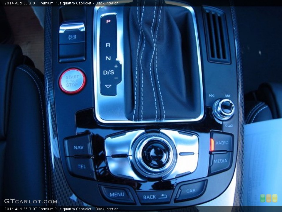 Black Interior Controls for the 2014 Audi S5 3.0T Premium Plus quattro Cabriolet #89799875