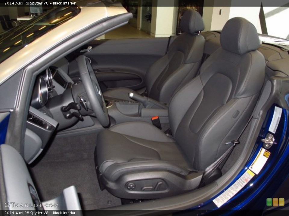 Black Interior Front Seat for the 2014 Audi R8 Spyder V8 #89800211