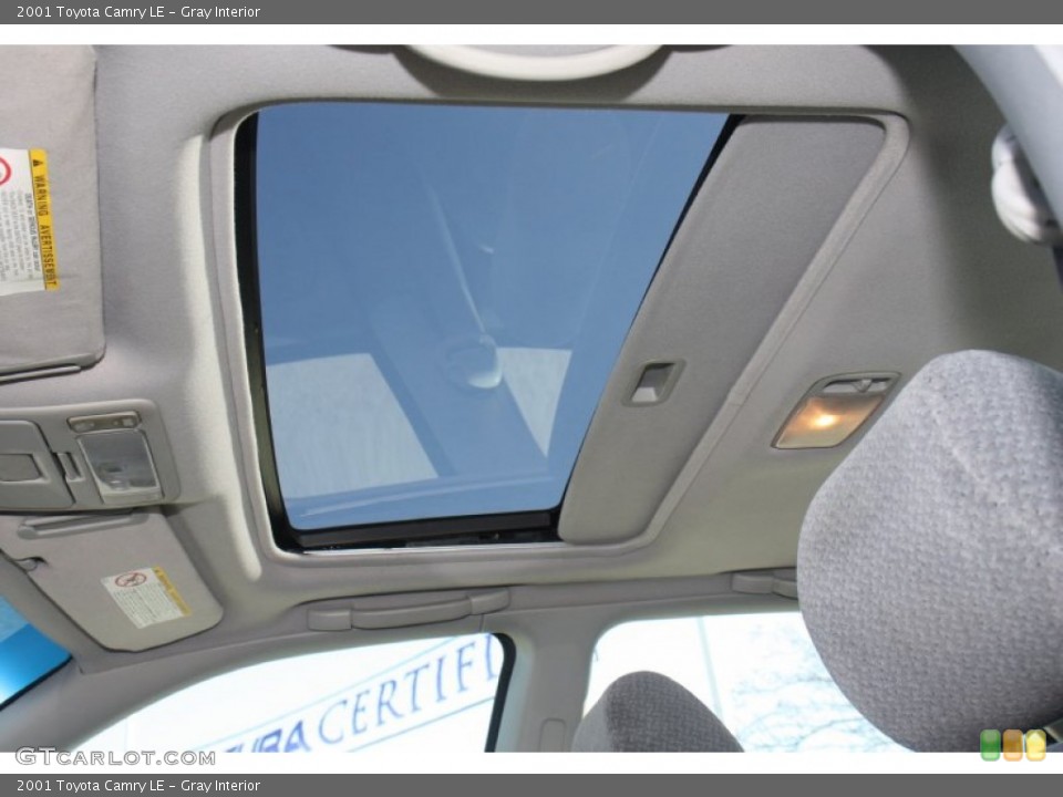 Gray Interior Sunroof for the 2001 Toyota Camry LE #89800499