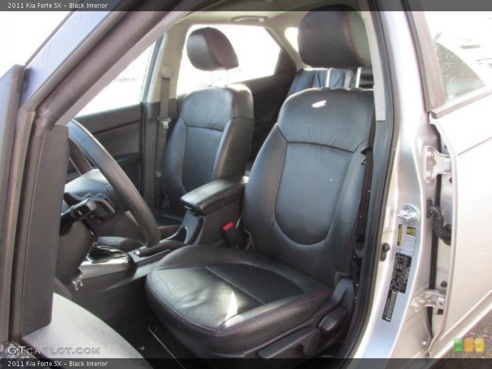 Black Interior Front Seat for the 2011 Kia Forte SX #89802035