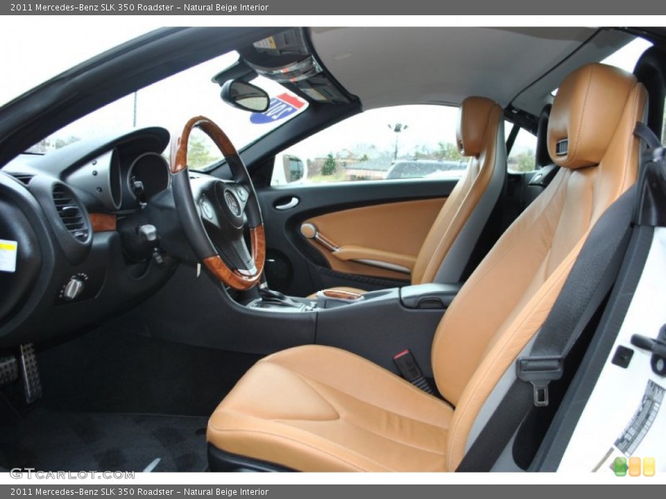 Natural Beige Interior Front Seat for the 2011 Mercedes-Benz SLK 350 Roadster #89802075