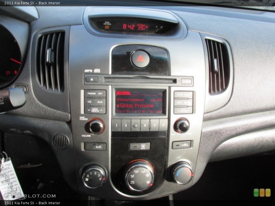 Black Interior Controls for the 2011 Kia Forte SX #89802080