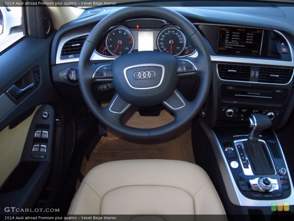 Velvet Beige Interior Dashboard for the 2014 Audi allroad Premium plus quattro #89802119