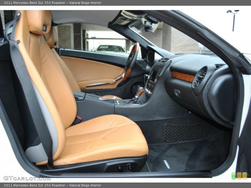 Natural Beige Interior Front Seat for the 2011 Mercedes-Benz SLK 350 Roadster #89802209